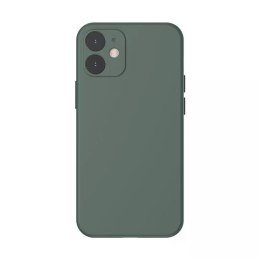 Baseus Liquid Silica Gel Case Flexible gel case iPhone 12 mini Dark green (WIAPIPH54N-YT6A)