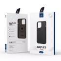 Coque Dux Ducis Naples pour iPhone 13 Pro Max Housse en cuir (compatible MagSafe) Marron foncé