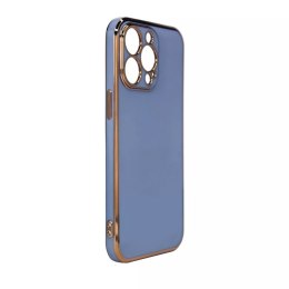 Coque Lighting Color pour iPhone 12 Pro gel cover avec cadre doré gris