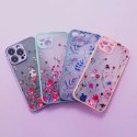 Coque design pour iPhone 12 Pro a flower case bleu foncé