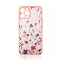 Coque design pour iPhone 12 Pro fleur rose