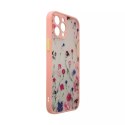 Coque design pour iPhone 12 Pro fleur rose