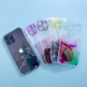 Coque en marbre pour iPhone 12 Pro Gel Cover Marble Blue