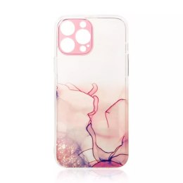 Coque en marbre pour iPhone 12 Pro Gel Cover Marble Rose