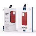 Dux Ducis Naples pour iPhone 13 Pro Max en cuir (compatible MagSafe) rouge