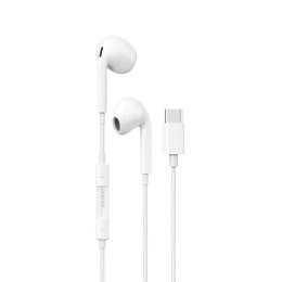 Écouteurs intra-auriculaires Dudao avec connecteur USB Type-C blanc (X14PROT)