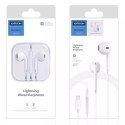 Écouteurs intra-auriculaires Lightning filaires Joyroom Ben Series avec télécommande et micro blanc (JR-EP3)