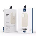 Etui en cuir Dux Ducis Roma pour iPhone 13 Pro Max élégant étui en cuir véritable blanc