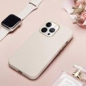 Etui en cuir Dux Ducis Roma pour iPhone 13 Pro Max élégant étui en cuir véritable blanc