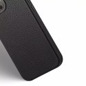 Étui en cuir Dux Ducis Roma pour iPhone 13 Pro Max élégant étui noir en cuir véritable