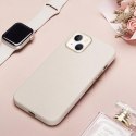 Étui en cuir Dux Ducis Roma pour iPhone 13 étui élégant en cuir véritable blanc