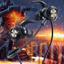 WK Design YB01 Gaming Series Écouteurs de jeu intra-auriculaires 3,5 mm Mini-Jack Mic Noir (YB01-noir)