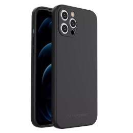 Wozinsky Color Case Etui souple et durable en silicone pour iPhone 12 Pro Max Noir