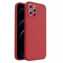 Wozinsky Color Case Silicone Flexible Durable Case pour iPhone 12 Pro Max rouge