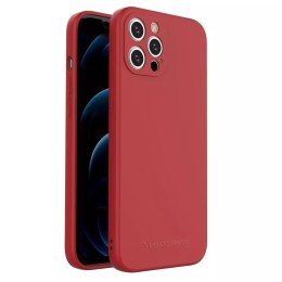 Wozinsky Color Case Silicone Flexible Durable Case pour iPhone 12 Pro Max rouge