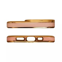 Coque Fashion pour iPhone 13 Pro Gold Frame Gel Cover Gold