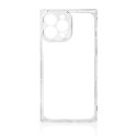 Coque carrée transparente pour iPhone 12 Pro Max coque en gel transparent