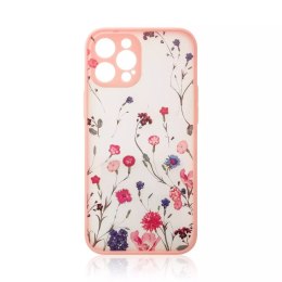 Coque design pour iPhone 12 Pro Max fleur rose