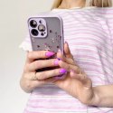 Coque design pour iPhone 13 Pro violet fleuri