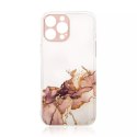 Coque en marbre pour iPhone 12 Pro Max Gel Cover Marble Brown