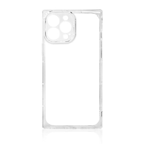 Coque transparente carrée pour iPhone 13 coque en gel transparent