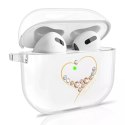 Kingxbar Wish Pods Case AirPods 3 Case avec Swarovski Crystals Cover Headphone Cover Gold