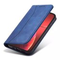 Magnet Fancy Case pour iPhone 13 Pro Max Pouch Card Wallet Card Holder Bleu