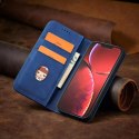 Magnet Fancy Case pour iPhone 13 Pro Max Pouch Card Wallet Card Holder Bleu