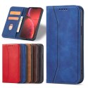 Magnet Fancy Case pour iPhone 13 Pro Max Pouch Card Wallet Card Holder Bleu