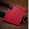 Magnet Fancy Case pour iPhone 13 Pro Max Pouch Card Wallet Card Stand Rouge