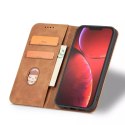 Magnet Fancy Case pour iPhone 13 Pro Max Pouch Wallet Card Holder Marron