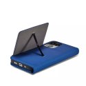 Étui pour cartes magnétiques pour iPhone 13 Pro Max pochette porte-cartes porte-cartes bleu