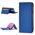 Étui pour cartes magnétiques pour iPhone 13 Pro Max pochette porte-cartes porte-cartes bleu