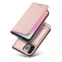 Étui pour cartes magnétiques pour iPhone 13 Pro Max pochette porte-cartes porte-cartes rose