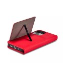 Étui pour cartes magnétiques pour iPhone 13 Pro Max pochette porte-cartes porte-cartes rouge