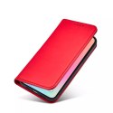 Étui pour cartes magnétiques pour iPhone 13 Pro Max pochette porte-cartes porte-cartes rouge