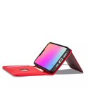 Étui pour cartes magnétiques pour iPhone 13 Pro Pouch Card Wallet Card Holder Rouge