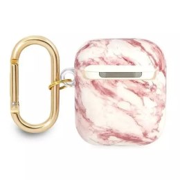 Guess GUA2HCHMAP Housse AirPods rose / rose Marble Strap Collection