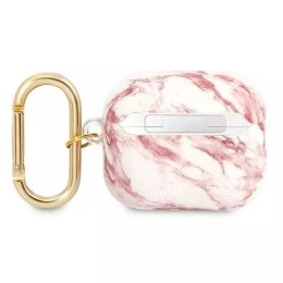 Guess GUA3HCHMAP Housse AirPods 3 rose / rose Marble Strap Collection
