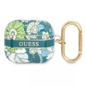 Guess GUA3HHFLN Housse AirPods 3 vert / vert Flower Strap Collection