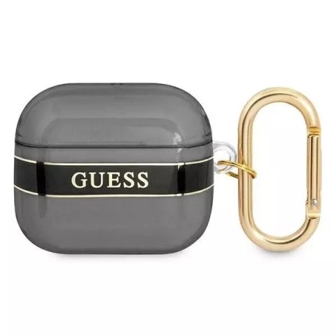 Guess GUA3HHTSK Housse AirPods 3 noir / noir Strap Collection