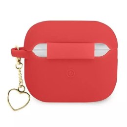 Guess GUA3LSCHSR Housse AirPods 3 rouge / rouge Silicone Charm Heart Collection