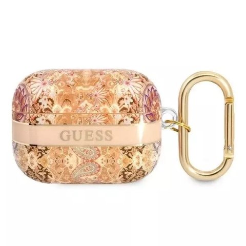 Guess GUAPHHFLD AirPods Pro couverture or / or Paisley Strap Collection