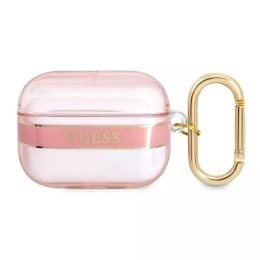 Guess GUAPHHTSP AirPods Pro housse rose / rose Strap Collection