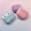 Kingxbar Plush Pods Case AirPods 3 Case Plush Cover Earphone Cover Bleu