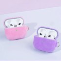 Kingxbar Plush Pods Case AirPods 3 Case Plush Cover Earphone Cover Bleu