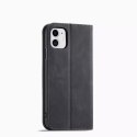 Magnet Fancy Case Case pour iPhone 12 Pouch Card Wallet Card Stand Noir