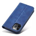 Magnet Fancy Case Case pour iPhone 12 Pro Max Pouch Card Wallet Card Holder Bleu