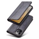 Magnet Fancy Case Case pour iPhone 12 Pro Max Pouch Wallet Card Holder Noir