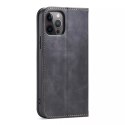 Magnet Fancy Case Case pour iPhone 12 Pro Max Pouch Wallet Card Holder Noir